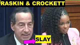 Jamie Raskin Jasmine Crocket rip Jim Jordan Comer Circus hearing [upl. by Fraase]