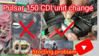 how to change CDI unit in bajaj pulsar 150 cc  CDI unit change in Pulsar bikeMotor Machanic Asim [upl. by Nelrac]