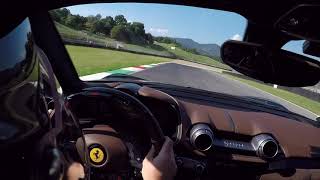 Ferrari 812 SuperFast Powersliding around Mugello racetrack [upl. by Ragnar512]