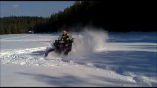 Polaris 6x6 Sportsman 800 Big Boss ATV with tatou UTV 4s snow tracks kit 6 belter six wheeler [upl. by Hsu831]