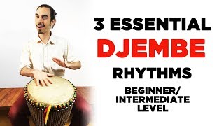 3 Essential DjembeHand Drum Rhythms for BeginnerIntermediate Level Players [upl. by Aehtla]