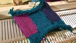 Intarsia on a Knitmaster Mod 150 [upl. by Lareneg330]