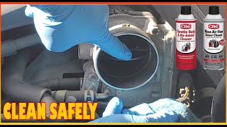 Throttle Body amp Mass Airflow Sensor Cleaning Toyota Highlander [upl. by Nyra384]