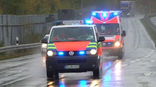 Amokalarm ELW1NEF  MZF DRK SEG Salzgitter auf Einsatzfahrt [upl. by Kannry]