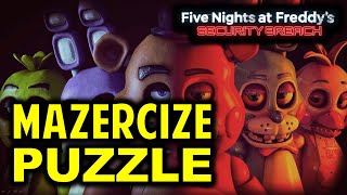 Mazercise Puzzle Use Mazercize Controls to Move the Walls amp Access the Vent  FNAF Security Breach [upl. by Tanah302]