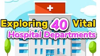 Hospital departments Names with meanings 40 hospital departments nursing medical [upl. by Israeli]