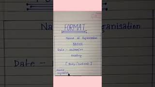 Notice writing formats।। Notice writing formats in English।। [upl. by Nelyk]