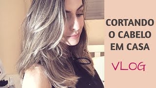 Passo a passo de como Cortar o Cabelo Sozinha  Camadas  Corte Médio [upl. by Ainigriv]