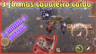 3 formas de fazer cavaleiro caído  Grim Soul  a minha surpreende [upl. by Htebasyle]