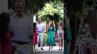 Royal Family of Spain at Palma de Mallorca PhotoCall💖 shorts infantasofía princesaleonor [upl. by Carleton]