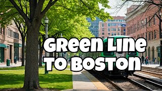 Green Line MBTA🟢Cleveland Circle Brookline MA Public Transportation [upl. by Tani]