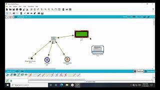 IoT  SMART ROOM TEMPERATURE MONITORING  CISCO PACKET TRACER [upl. by Hterag683]