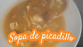 SOPA DE PICADILLO DE LA ABUELA [upl. by Rutan690]