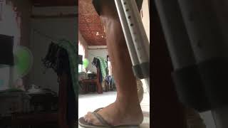 Fibula fracture 6th week exercise [upl. by Aseeram431]