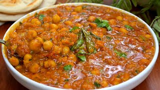 طبخ وصفة حمص سهلة طعمها فاق توقعاتي 😋 روعة مع الرز او الخبز Cooking an Easy Chickpea Recipe [upl. by Jacobsohn]