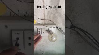 Testing vs direct sockets ⚠️electrictips experiment electrican electrical electricshortsshorts [upl. by Novel]