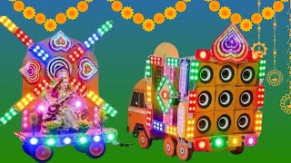 Dj Navratri Durga Road Lights Murti Visarjan  Dj Navratri Durga Puja road  Dj wala  new dj 🎛️ [upl. by Jasmin]