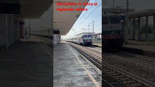 Semipilota in testa al regionale veloce con fischio in transito a Moncalieri trainspotter treni [upl. by Eitten]