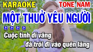 Karaoke Một Thuở Yêu Người Tone Nam Nhạc Trẻ 8x 9x  Karaoke Phi Long [upl. by Desirea]