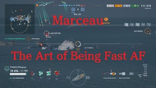 World of Warships Legends Marceau The Art of Being Fast AF [upl. by Adneram]