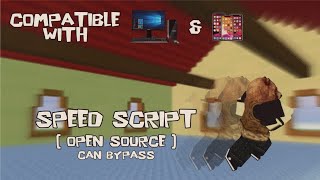 Roblox Speed Hack Script  Works On Mobile amp PC  OPEN SOURCE  CAN BYPASS [upl. by Salomie]