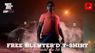 GTA Online • Free Blêuterd Tshirt • Unlocked by logging in this week • Until 1 May • 🆓️👕 [upl. by Dalli]