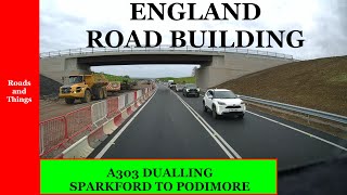 A303 Dualling • February 2024 • Westbound Sparkford to Podimore Somerset ENGLAND [upl. by Atires]