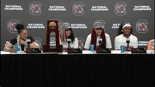 WBB Postgame Iowa South Carolina Press Conference 040724 [upl. by Cacka]