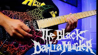 The Black Dahlia Murder  Everything Went Black Guitar Cover [upl. by Ainoek]