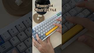 Gazzew U4 Silent TACTILE Switches White with QK65 mechanicalkeyboard customkeyboard メカニカルキーボード [upl. by Elorac]