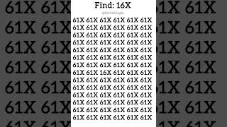 Find 16X within a glance [upl. by Euginimod]