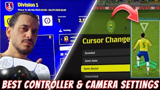 EFOOTBALL  BEST CONTROLLER amp CAMERA SETTINGS TO GIVE YOU AN ADVANTAGEMORE WINS TUTORIAL [upl. by Kitarp]