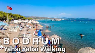 Bodrum Ortakent Yashi Beach Walking Turkey 4K [upl. by Takashi461]