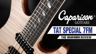 CAPARISON GUITARS TAT Special 7 FM  The Gear Gods Review [upl. by Enellek945]