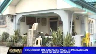 Councilor in Pangasinan dies of heat stroke [upl. by Gnouv]