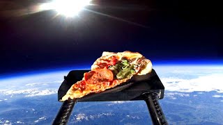 I Sent A Slice Of Pizza To Space Then Ate It [upl. by Llenahs]