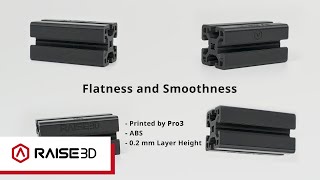 Raise3D Pro3 Series Print Result  Flatness and Smoothness [upl. by Delia709]