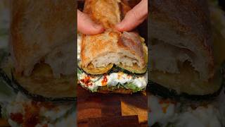 Burrata amp Olive Pesto Sandwich with Zucchini Confit [upl. by Rhyner]