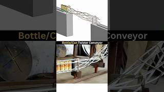 BottleCan Twister Conveyor ⬆️🥫⬇️ newdesign conveyor engineering 3dmodeling productivity [upl. by Arlene]