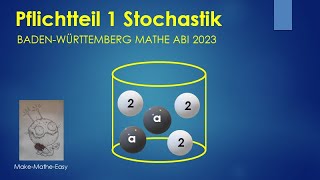 Mathe Abi BW 2023 Pflichtteil 1 Stochastik [upl. by Aoh840]