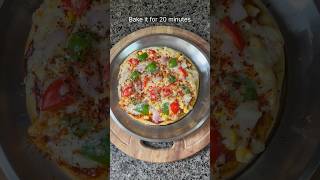 Instant Pizza Recipe Without Oven No Yeast Instant Pizza Dough shorts [upl. by Yntruoc]