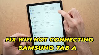 Samsung Galaxy Tab A  Fix Wifi Internet Connection Problems [upl. by Uzzi]