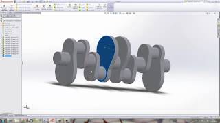 Yakın Kampüs  SolidWorks Krank Biyel Mekanizması  3  Egzantrik Mili [upl. by Bultman347]