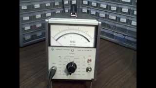 HP 400E quotWide Bandquot AC Voltmeter Test [upl. by Torre111]