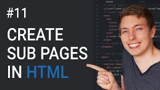 11 How to Create Sub Pages in HTML  Learn HTML and CSS  Full Course For Beginners [upl. by Lotsirk463]