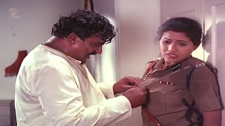 Doddanna Tries To Spoil Lady Police Officer Life  Gandanige Thakka Hendathi Movie Climax Scene [upl. by Benji]