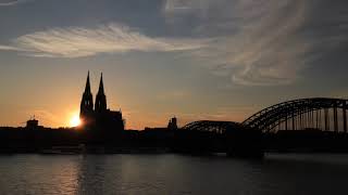 Zeitraffer Sonnenuntergang in Köln [upl. by Wallie443]