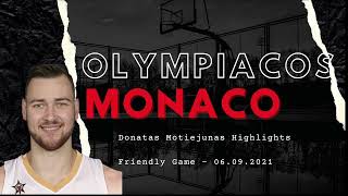 Donatas Motiejunas vs Olympiacos  Highlights  Friendly Game [upl. by Atirb707]