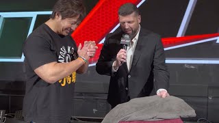 Kojima ATTACKED during unveiling of new MLW Title Belt [upl. by Aecila]