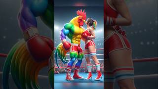 Rooster 🆚 Bulldog 💥🔥Revenge Of Rooster 😭catlover kitten cute cutecat shorts trending boxingai [upl. by Smart]